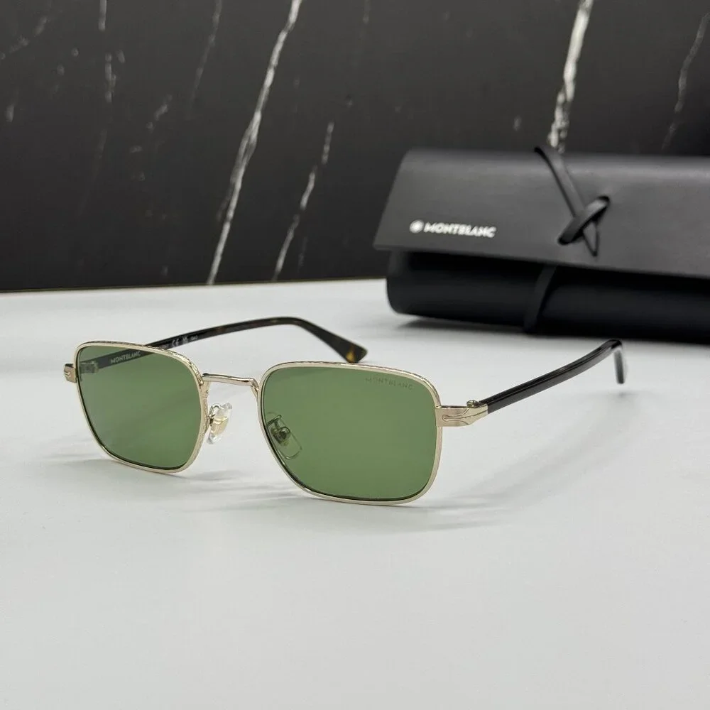 NEW MONTBLANC SUNGLASSES MEN BLACK GREEN EYEWEAR MONTBLANC MB0339S 002